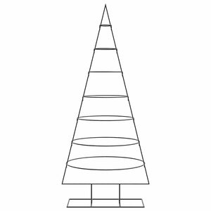 Albero di Natale Decorativo in Metallo Nero 180 cm 4018949