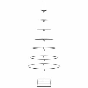 Albero di Natale Decorativo in Metallo Nero 180 cm 4018949
