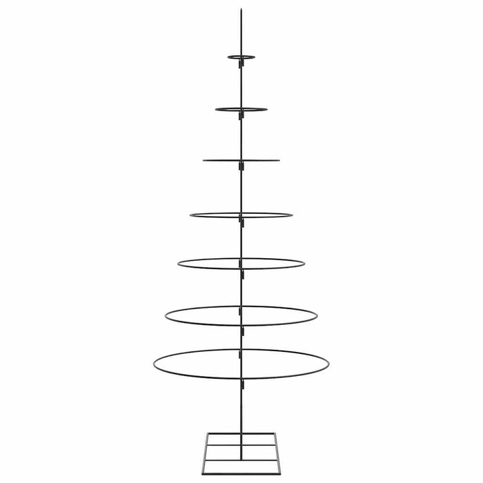 Albero di Natale Decorativo in Metallo Nero 180 cm 4018949