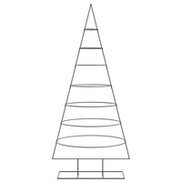 Albero di Natale Decorativo in Metallo Nero 210 cm 4018950