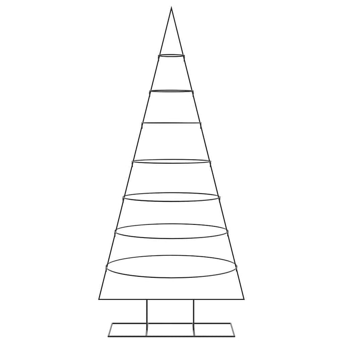 Albero di Natale Decorativo in Metallo Nero 210 cm 4018950