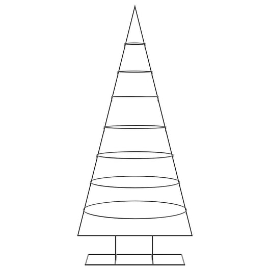 Albero di Natale Decorativo-Decorazioni natalizie in Metallo Nero 210 cm 933490