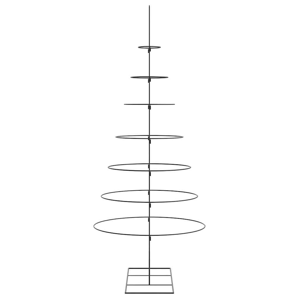 Albero di Natale Decorativo in Metallo Nero 210 cm 4018950