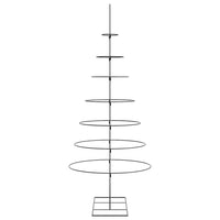 Albero di Natale Decorativo in Metallo Nero 210 cm 4018950