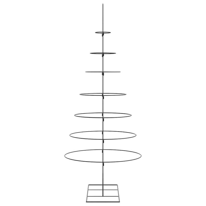Albero di Natale Decorativo in Metallo Nero 210 cm 4018950