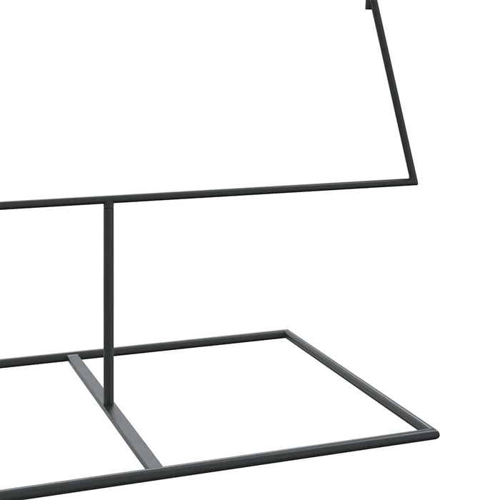 Albero di Natale Decorativo in Metallo Nero 210 cm 4018950