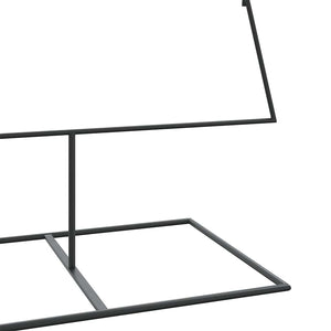 vidaXL Albero di Natale Decorativo in Metallo Nero 210 cm