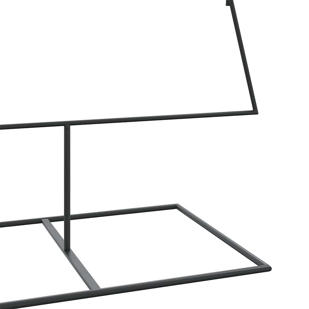 Albero di Natale Decorativo-Decorazioni natalizie in Metallo Nero 210 cm 933490