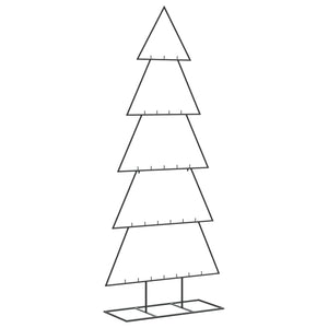 vidaXL Albero di Natale Decorativo in Metallo Nero 150 cm