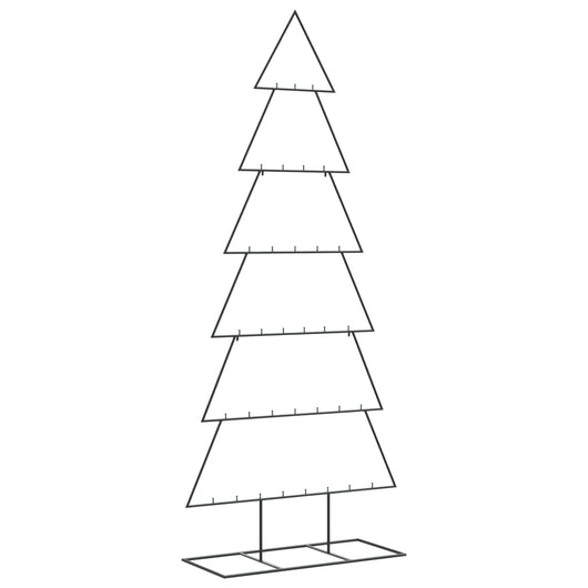 vidaXL Albero di Natale Decorativo in Metallo Nero 180 cm