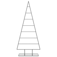Albero di Natale Decorativo-Decorazioni natalizie in Metallo Nero 150 cm 628438