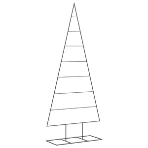 vidaXL Albero di Natale Decorativo in Metallo Nero 180 cm