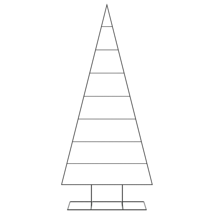 vidaXL Albero di Natale Decorativo in Metallo Nero 210 cm