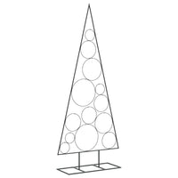 Albero di Natale Decorativo in Metallo Nero 150 cm