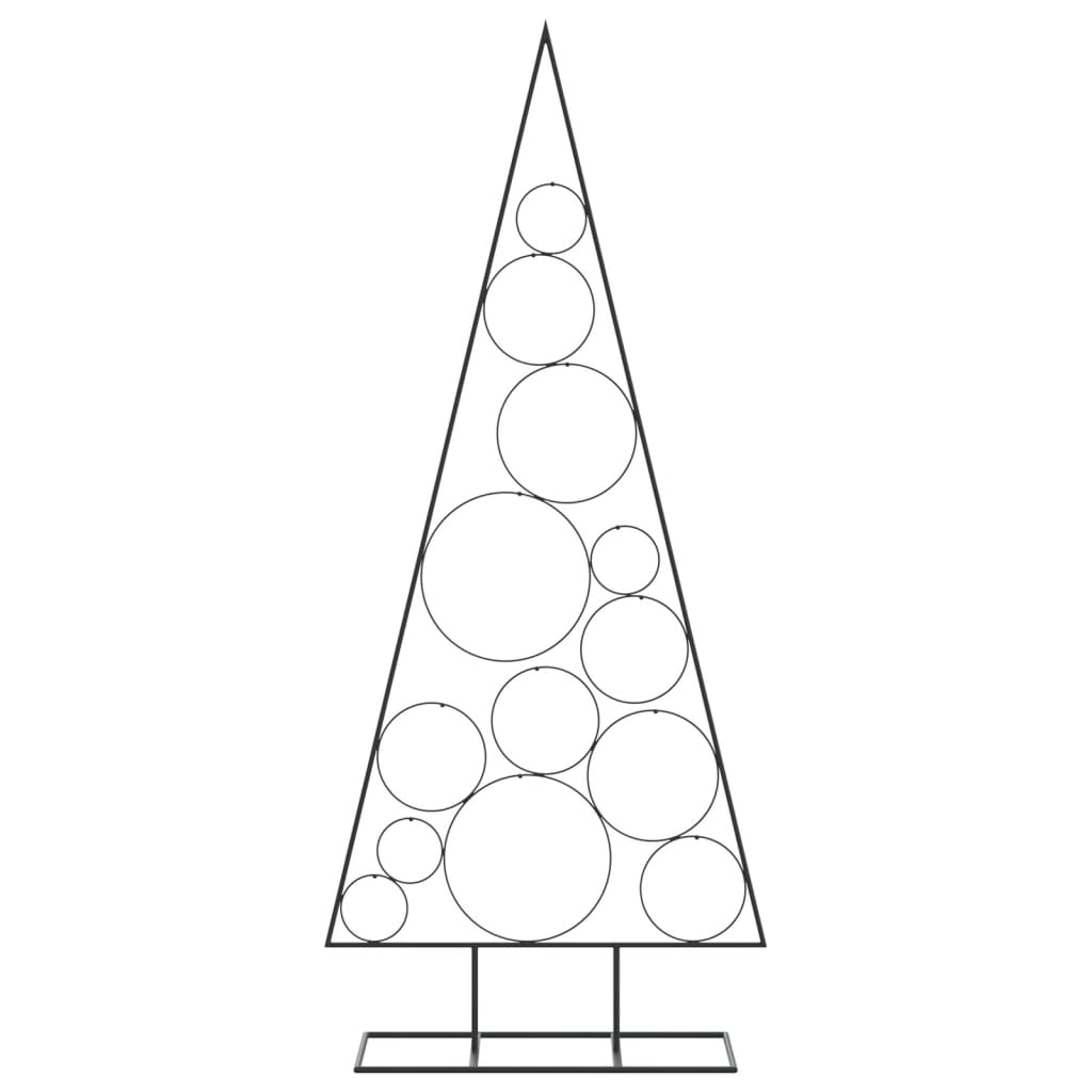 Albero di Natale Decorativo in Metallo Nero 150 cm 4018957