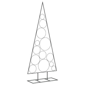 Albero di Natale Decorativo in Metallo Nero 150 cm