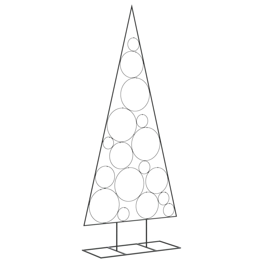 Albero di Natale Decorativo in Metallo Nero 180 cm 4018958
