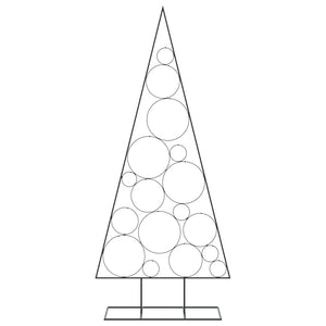 Albero di Natale Decorativo in Metallo Nero 180 cm 4018958