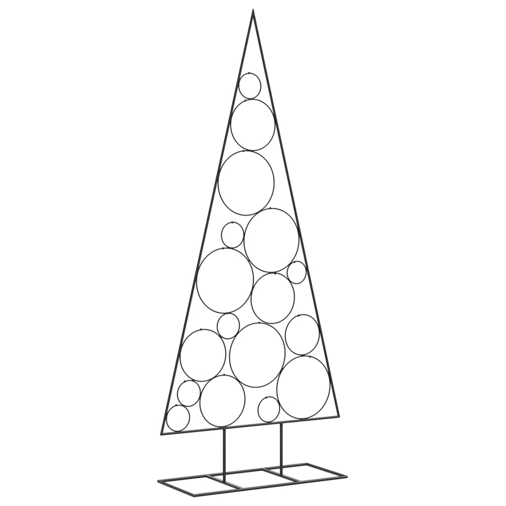 Albero di Natale Decorativo in Metallo Nero 180 cm 4018958