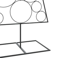 vidaXL Albero di Natale Decorativo in Metallo Nero 180 cm