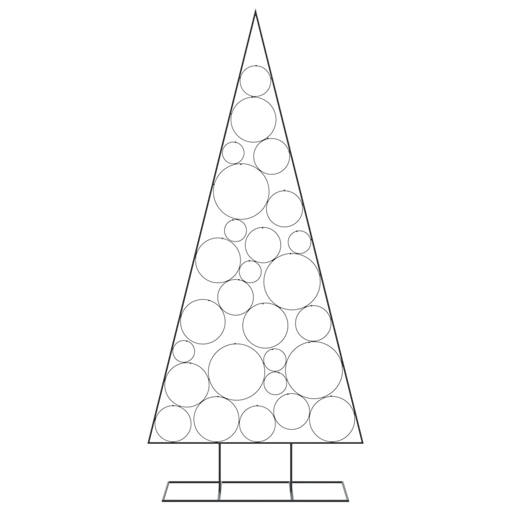 Albero di Natale Decorativo in Metallo Nero 210 cm 4018959