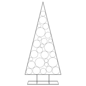 vidaXL Albero di Natale Decorativo in Metallo Nero 210 cm