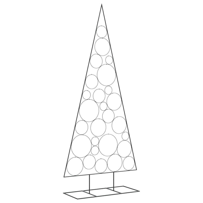 vidaXL Albero di Natale Decorativo in Metallo Nero 210 cm