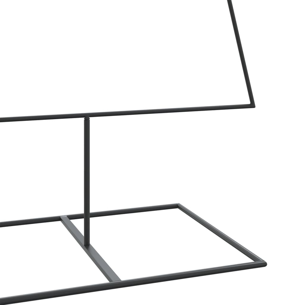 vidaXL Albero di Natale Decorativo in Metallo Nero 210 cm