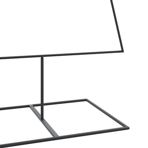 vidaXL Albero di Natale Decorativo in Metallo Nero 210 cm