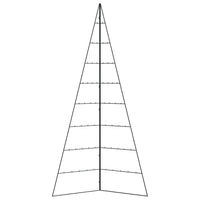 vidaXL Albero di Natale Decorativo in Metallo Nero 210 cm