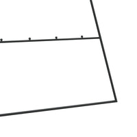 vidaXL Albero di Natale Decorativo in Metallo Nero 210 cm