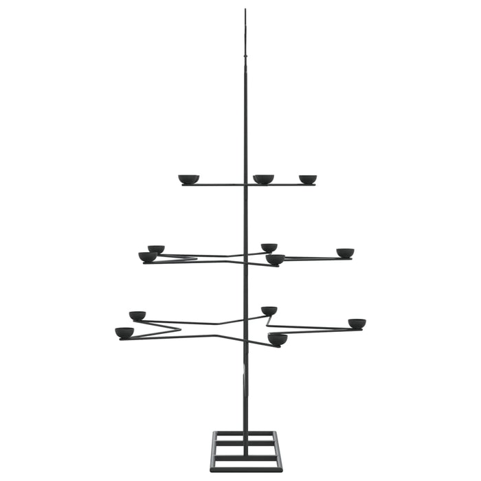 Albero di Natale Decorativo in Metallo Nero 105 cm 4018963