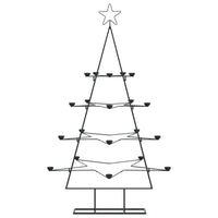 Albero di Natale Decorativo in Metallo Nero 140 cm 4018964