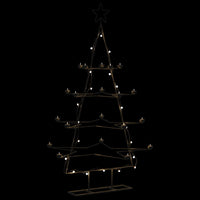 vidaXL Albero di Natale Decorativo in Metallo Nero 140 cm