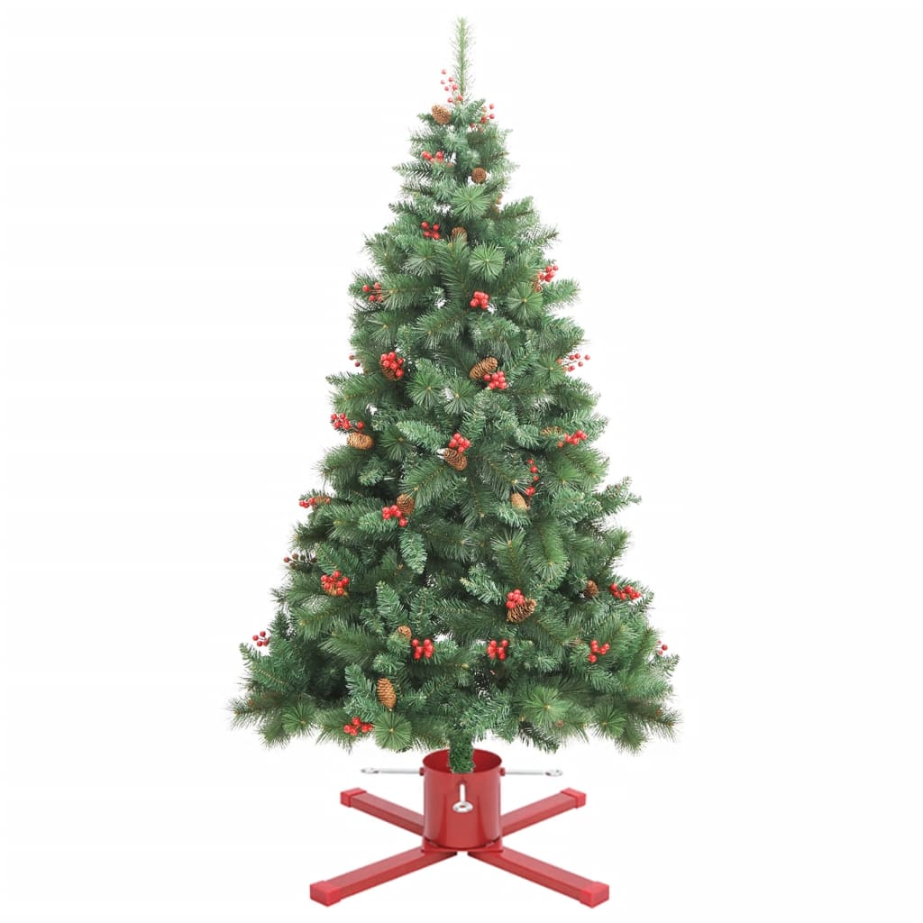 vidaXL Supporto per Albero di Natale Rosso 61x61x15,5 cm