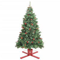 vidaXL Supporto per Albero di Natale Rosso 61x61x15,5 cm