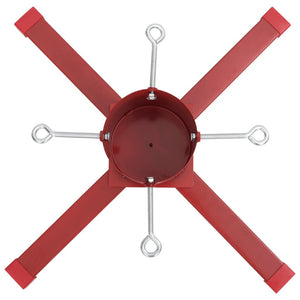 Supporto per Albero di Natale Rosso 61x61x15,5 cm 4018976
