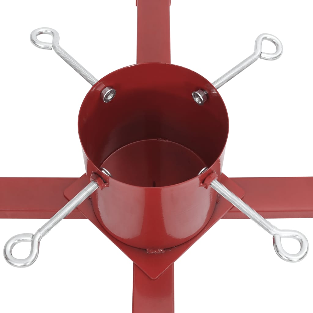 Supporto per Albero di Natale Rosso 61x61x15,5 cm 4018976