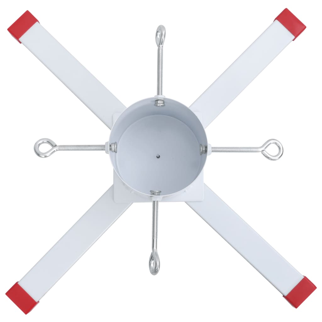 vidaXL Supporto per Albero di Natale Bianco 61x61x15,5 cm
