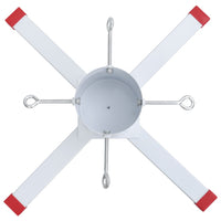 vidaXL Supporto per Albero di Natale Bianco 61x61x15,5 cm