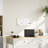 vidaXL Lavagna Bianca Magnetica con Cornice in Legno di Pino 60x30 cm