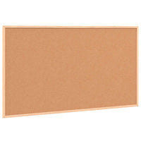 Lavagna Bianca Magnetica con Cornice in Legno di Pino 100x55 cm