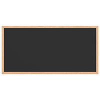 vidaXL Lavagna con Cornice in Legno Massello di Pino Nero 60x30 cm