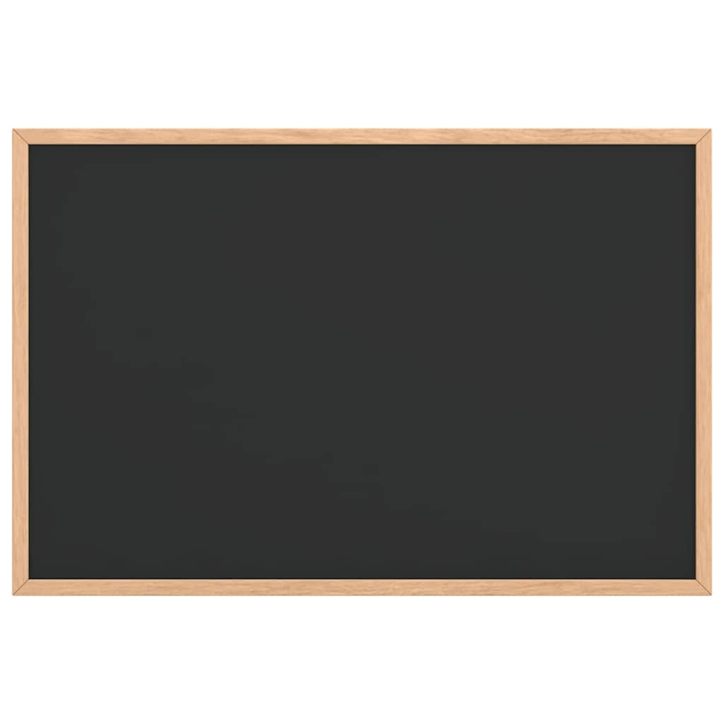 Lavagna con cornice in legno massello di pino nera 60x40 cm 4017411