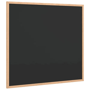 Lavagna con Cornice in Legno Massello di Pino Nero 60x55 cm