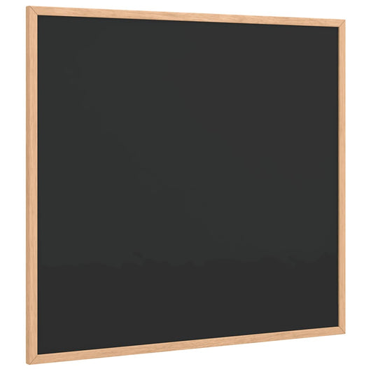 Lavagna con Cornice in Legno Massello di Pino Nero 60x55 cm