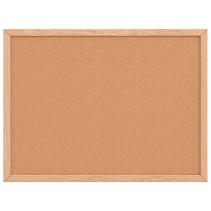 vidaXL Tavola in Sughero con Cornice Legno Massello di Pino 40x30 cm