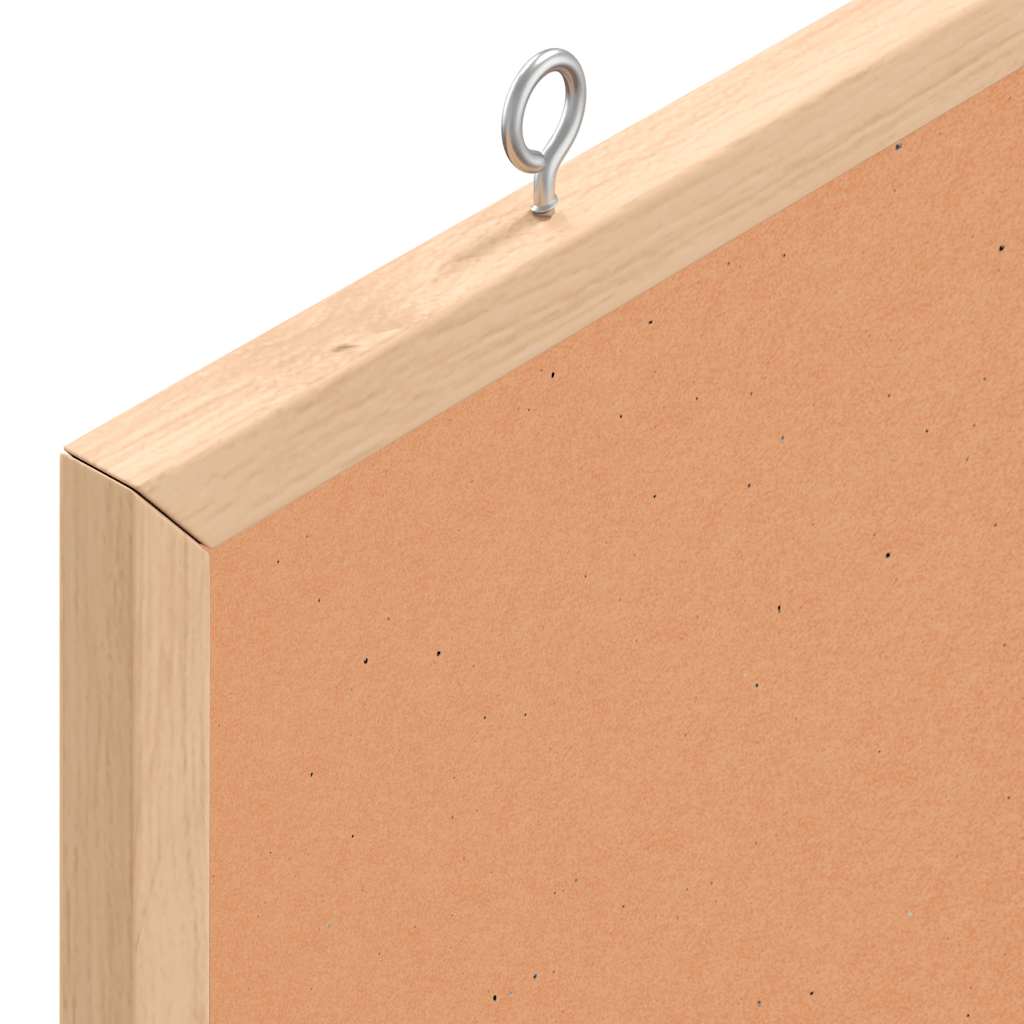 vidaXL Tavola in Sughero con Cornice Legno Massello di Pino 40x40 cm