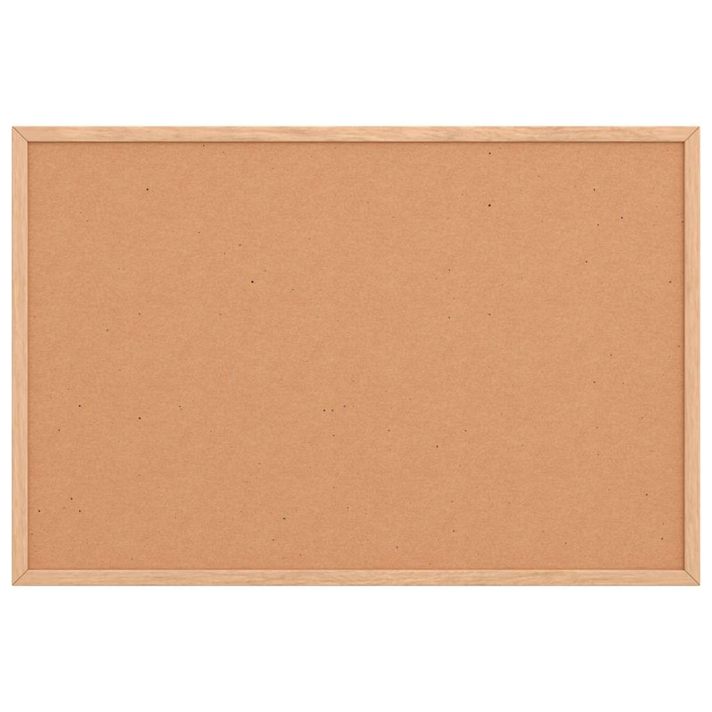 Bacheca in sughero con cornice in legno massello di pino 60x40 cm 4017418