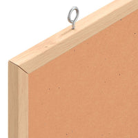 Bacheca in sughero con cornice in legno massello di pino 60x40 cm 4017418